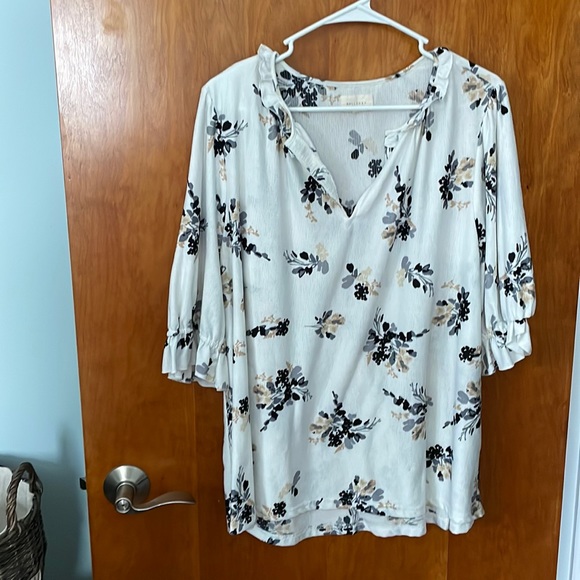 Melloday top with elastic sleeves size 1X - Picture 1 of 6